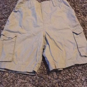 Stretchy tan shorts boys with pockets